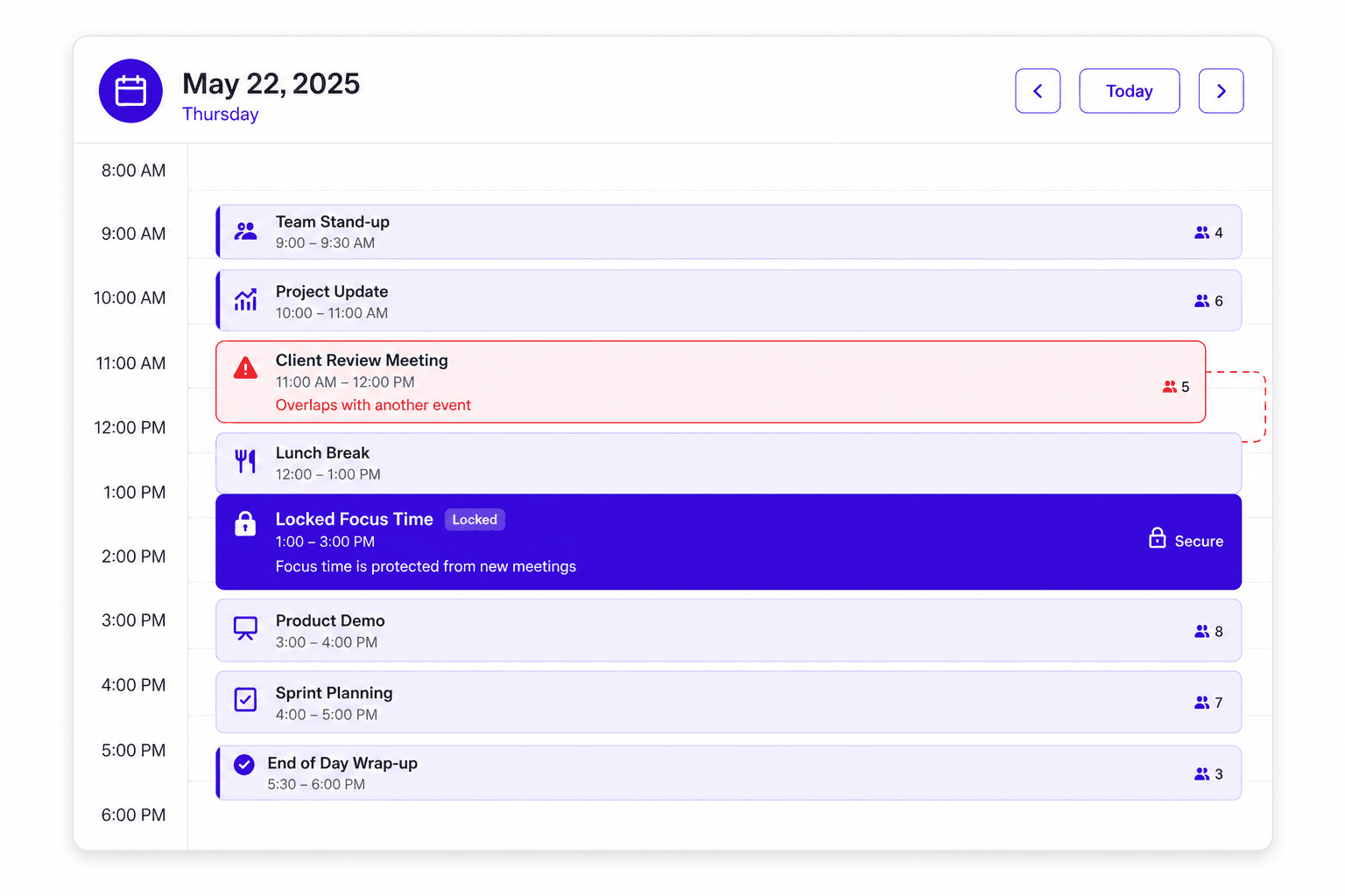 Minimalist Slack summary card with decisions and action items