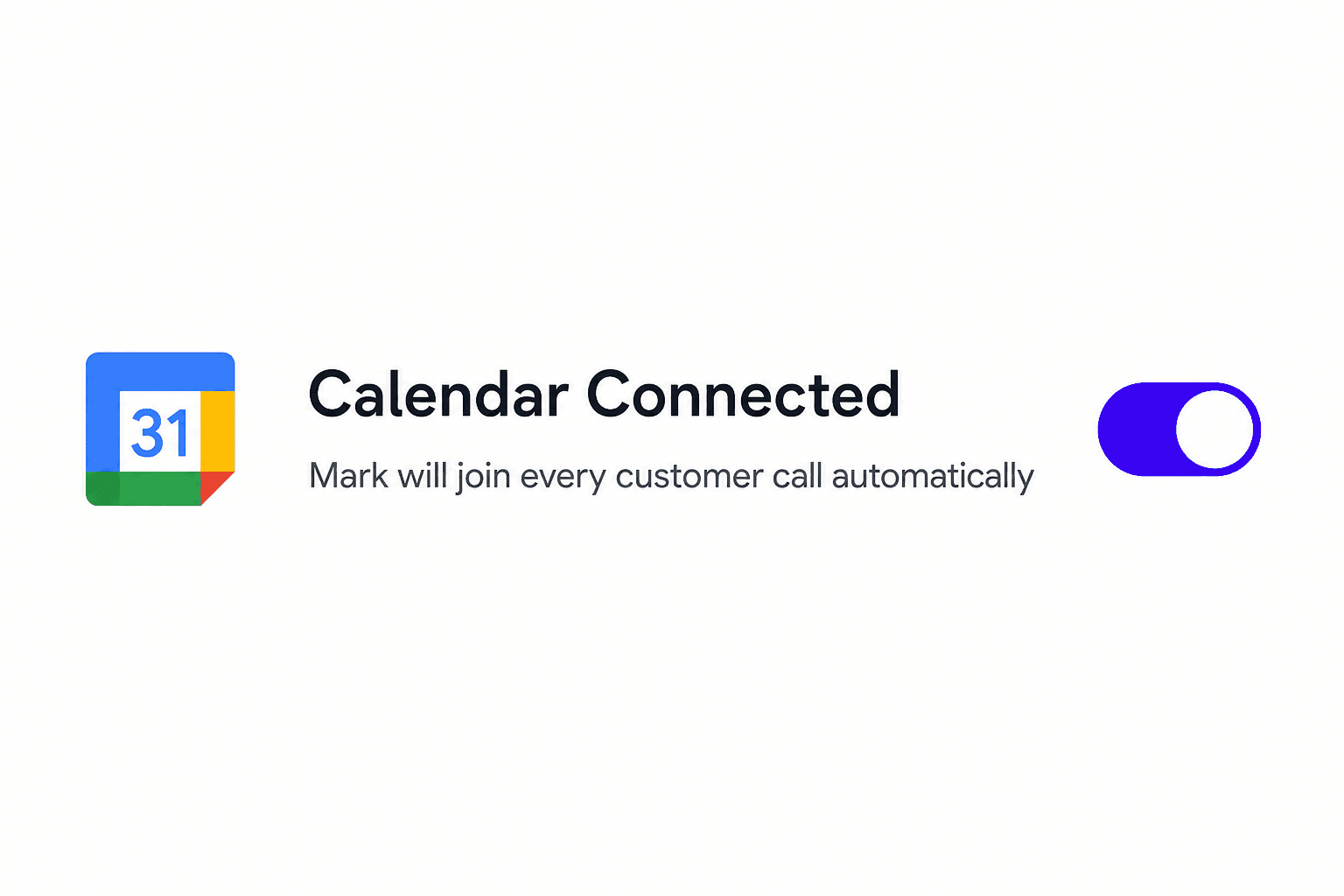 Agent Calendar Setup step screen