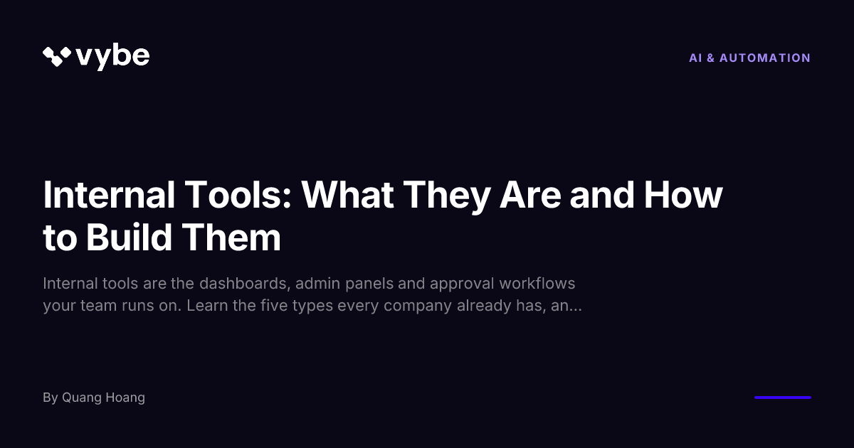 Internal Tools 101: What They Are, Why They Matter, and Real Examples ...